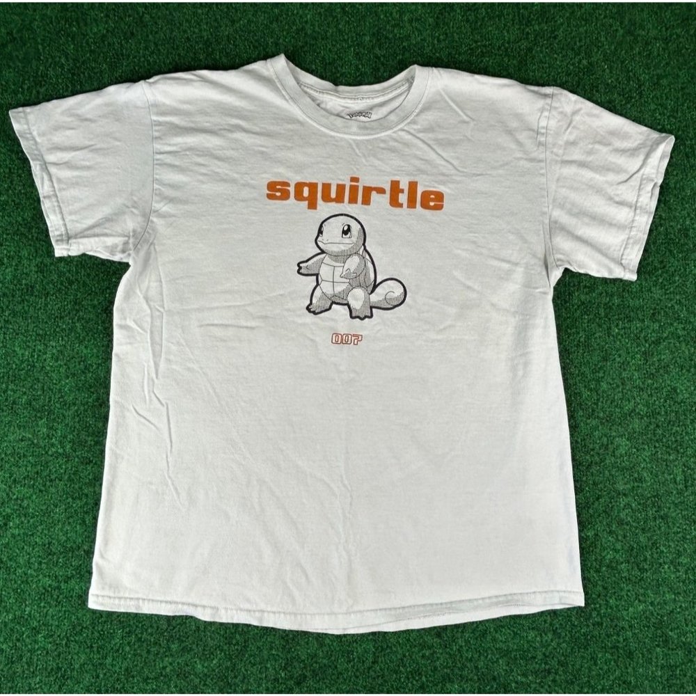 Pokemon‎ Squirtle White Tee Short Sleeve T-Shirt Boys Size Medium